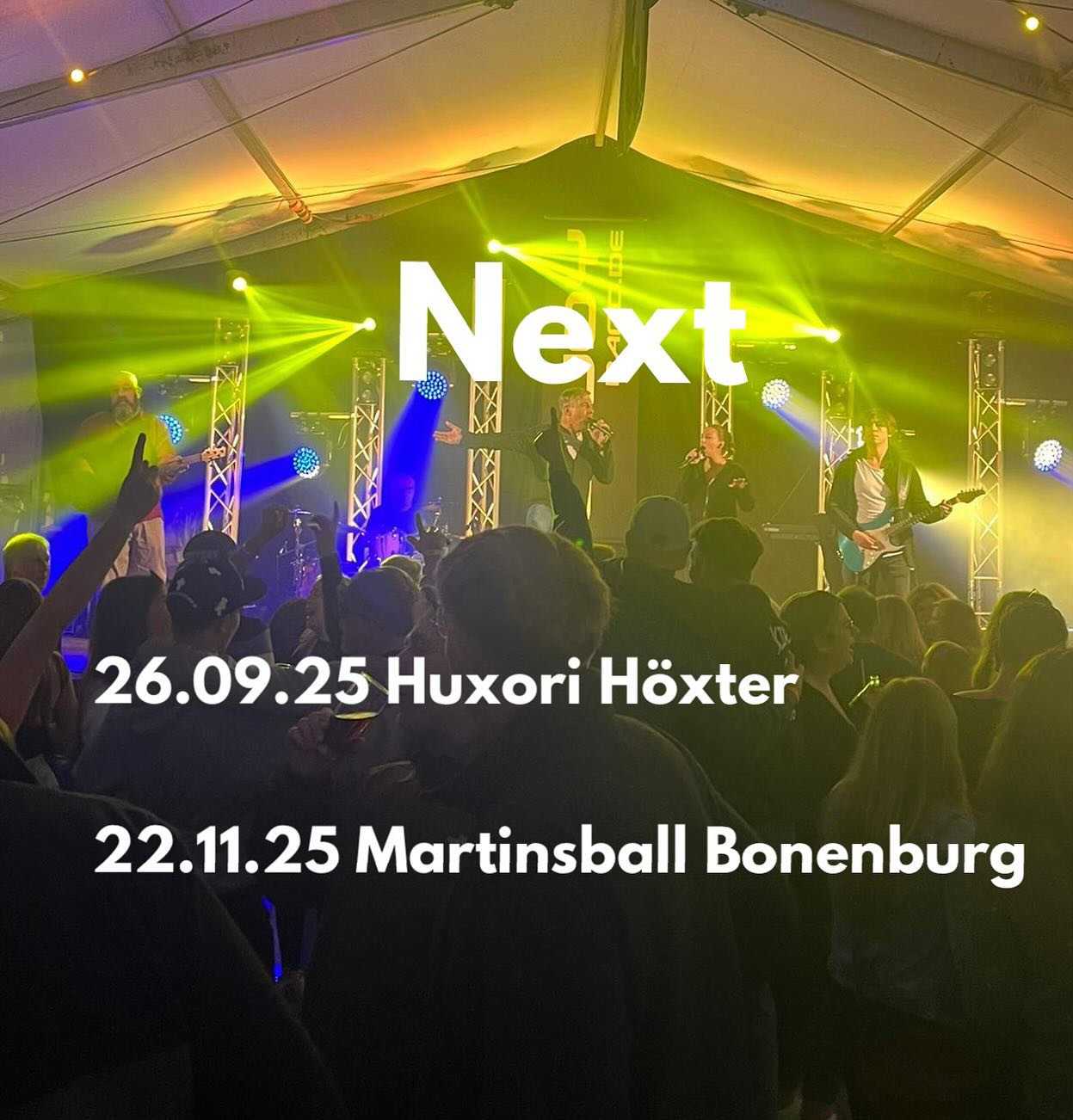 Next Gigs… #enjoy #enjoyband #coverband #band #party #partyband #stadtfest #jubiläum #schützenfest #kirmes